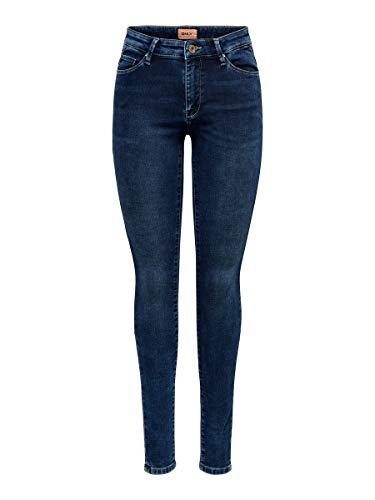 Only Onlcarmen Life Reg SK Jogg Pj292 Vaqueros, Dark Blue Denim, L30/W27 para Mujer