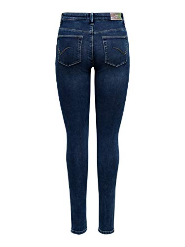 Only Onlcarmen Life Reg SK Jogg Pj292 Vaqueros, Dark Blue Denim, L32/W25 para Mujer