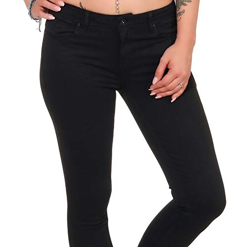 Only Onlcarmen Reg SK Black4ever Soo1796 Noos Vaqueros Skinny, Negro (Black Denim Black Denim), W27/L34 para Mujer