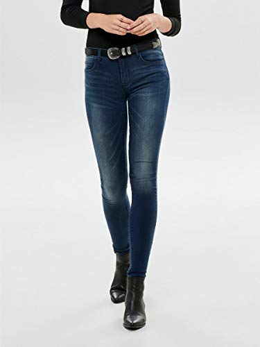 Only onlCARMEN REG SK DNM Jeans CRY1602 Noos Vaqueros Skinny, Azul (Dark Blue Denim), W27/L30 para Mujer