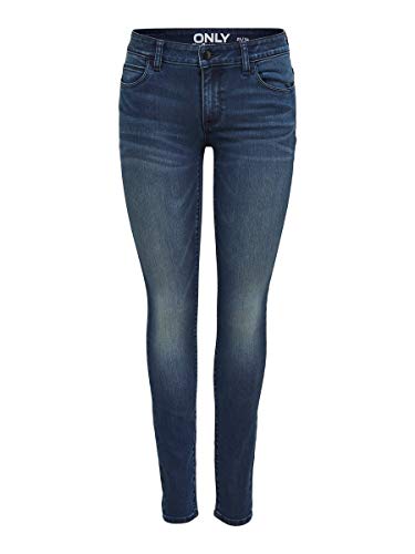 Only onlCARMEN REG SK DNM Jeans CRY1602 Noos Vaqueros Skinny, Azul (Dark Blue Denim), W28/L32 para Mujer