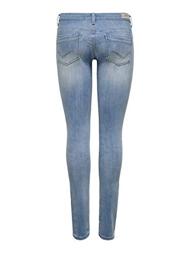 Only Onlcoral SL SK Jeans BB Cre185063 Vaqueros Skinny, Azul (Light Blue Denim Light Blue Denim), 34 /L32 (Talla del Fabricante: 25.0) para Mujer