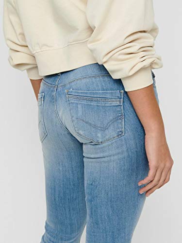 Only Onlcoral SL SK Jeans BB Cre185063 Vaqueros Skinny, Azul (Light Blue Denim Light Blue Denim), 34 /L32 (Talla del Fabricante: 25.0) para Mujer