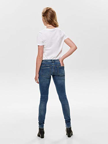 Only Onlcoral Superlow SK JNS BB Crya041 Noos Vaqueros Skinny, Azul (Dark Blue Denim Dark Blue Denim), 34/L30 (Talla del Fabricante: 25) para Mujer
