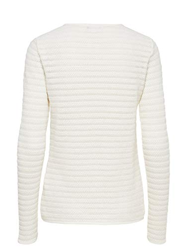 ONLY Onlcrystal Ls Cardigan Noos, Chaqueta para Mujer, Blanco (Cloud Dancer), 36 (Talla del Fabricante: X-Small)