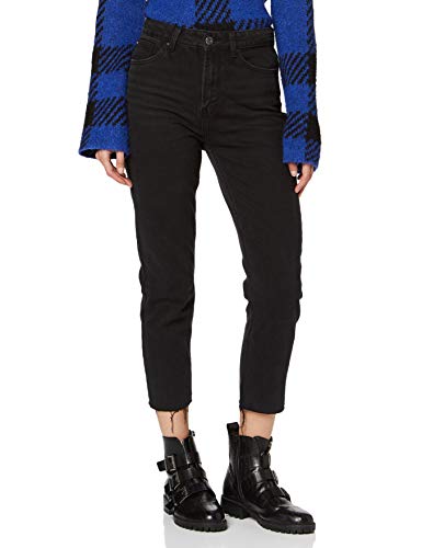 Only Onlemily HW St Raw Ankle Mae004 Noos Vaqueros Straight, Negro (Black Denim Black Denim), 38 /L32 (Talla del Fabricante: 30) para Mujer