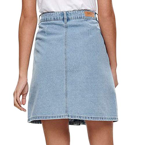 Only Onlfarrah Reg Dnm Skirt Bj14427 Noos Falda, Azul (Light Blue Denim Light Blue Denim), 44 (Talla del Fabricante: 42.0) para Mujer