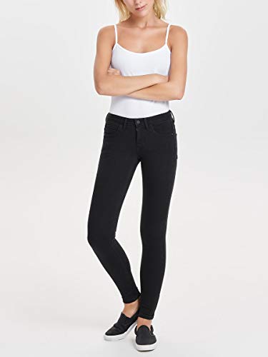 ONLY Onlkendell Eternal Ankle Black Vaqueros, 30 Small para Mujer