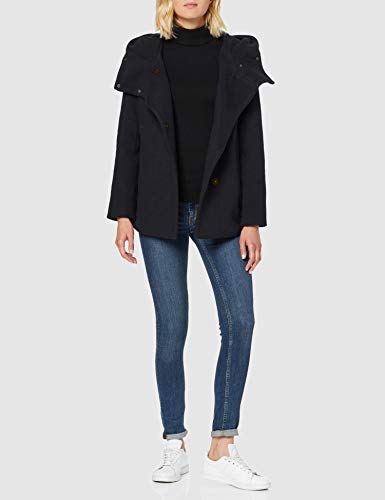 Only Onlmaddie Rianna Hooded Wool Coat CC Otw Abrigo, Azul (Night Sky Detail: Melange), Small para Mujer