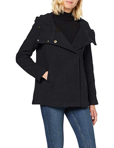Only Onlmaddie Rianna Hooded Wool Coat CC Otw Abrigo, Azul (Night Sky Detail: Melange), Small para Mujer