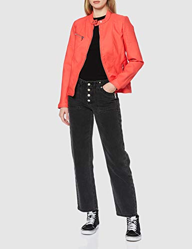 Only ONLMELANIE Faux Leather Jacket CC OTW Chaqueta de cuero sinttico, coral, 38 para Mujer