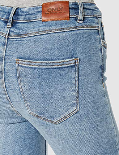 Only Onlmila HW SK ANK Jeans Bj13502-1 Noos Vaqueros Skinny, Azul (Light Blue Denim Light Blue Denim), 40 /L30 (Talla del Fabricante: 31) para Mujer