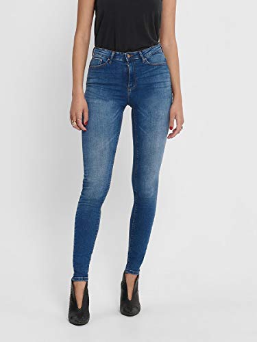 Only Onlpaola HW SK Dnm Jeans Azg0007 Noos Vaqueros Skinny, Azul (Medium Blue Denim), W29/L32 (Talla del Fabricante: Medium) para Mujer