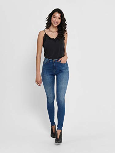 Only Onlpaola HW SK Dnm Jeans Azg0007 Noos Vaqueros Skinny, Azul (Medium Blue Denim), W29/L32 (Talla del Fabricante: Medium) para Mujer