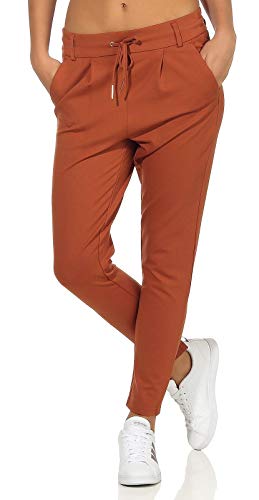 Only ONLPOPTRASH Easy Colour Pant PNT Noos Pantalones, Marrón (Ginger Bread Ginger Bread), 36W / 34L para Mujer