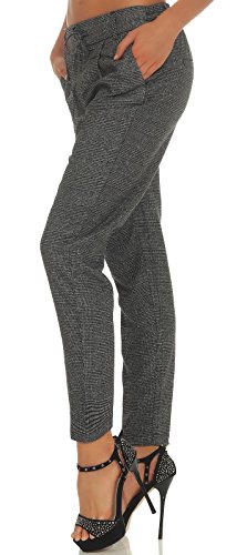 Only Onlpoptrash Soft Check Pant Noos Pantalones, Gris (Black Checks: Cloud Dancer), W29/L30 (Talla del Fabricante: Medium) para Mujer