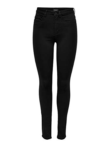 Only Onlroyal High Sk Jeans Pim600 Noos, Jeans Skinny para Mujer, Negro (Black), L (Talla Fabricante:34)