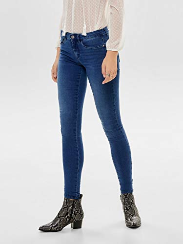 Only onlROYAL REG SKINNY JEANS PIM504 NOOS - Vaqueros Mujer, Azul (Medium Blue Denim), M (32)