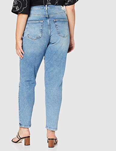 ONLY Onlveneda Life Mom Jeans Rea7452 Vaqueros, Mezclilla Azul Claro, XS/L30 para Mujer