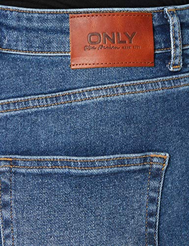 Only ONLVENEDA Life MOM Jeans REA844 Noos Pantaln, Dark Azul Denim, L para Mujer