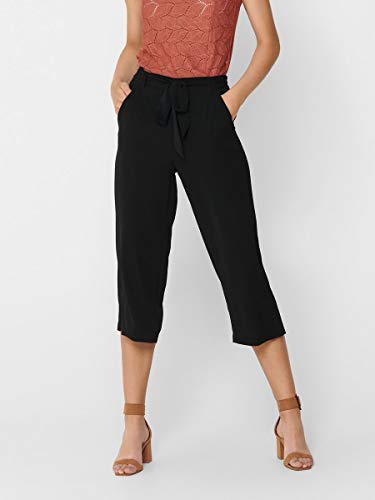 Only Onlwinner Palazzo Culotte Pant Noos Wvn Pantalones, Negro (Black Black), 38 (Talla del Fabricante: 36.0) para Mujer