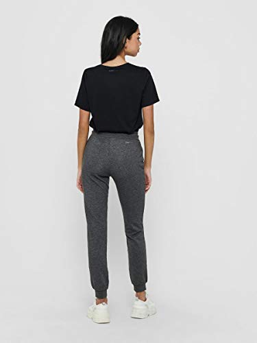 Only Onpelina Pantalones Deportivos, Gris (Dark Grey Melange Dark Grey Melange), 42 (Talla del Fabricante: Large) para Mujer