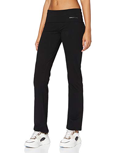 Only Play Lauf Fold Jazz Pants Regular Fit - Pantalones deportivos para mujer, color negro, talla 44 / L