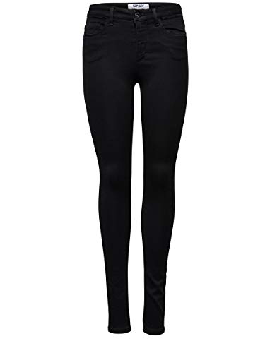 Only Royal Soft Reg Skin, Pantalones Mujer, Negro (Black C-N10), XS/34 (Talla fabricante: XS/34)