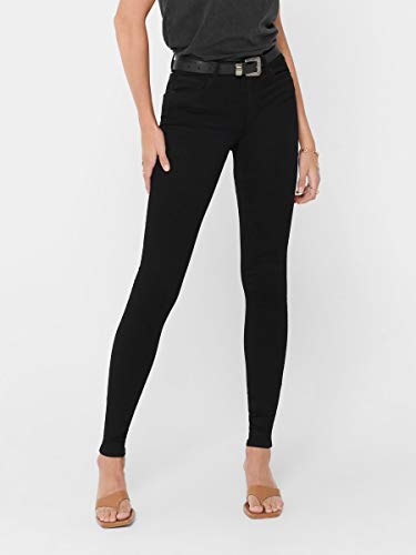 Only Royal Soft Reg Skin, Pantalones Mujer, Negro (Black C-N10), XS/34 (Talla fabricante: XS/34)