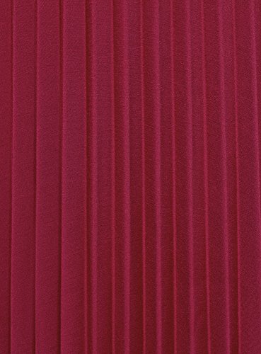 oodji Collection Mujer Falda Plisada hasta la Rodilla, Rosa, ES 42 / L