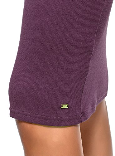 oodji Ultra Mujer Falda Midi de Punto, Morado, ES 34 / XXS