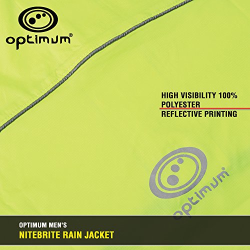 Optimum Chaqueta Impermeable para Ciclismo Nitebrite, Hombre, Verde, XXL