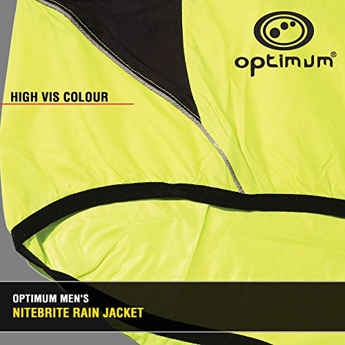 Optimum Chaqueta Impermeable para Ciclismo Nitebrite, Hombre, Verde, XXL
