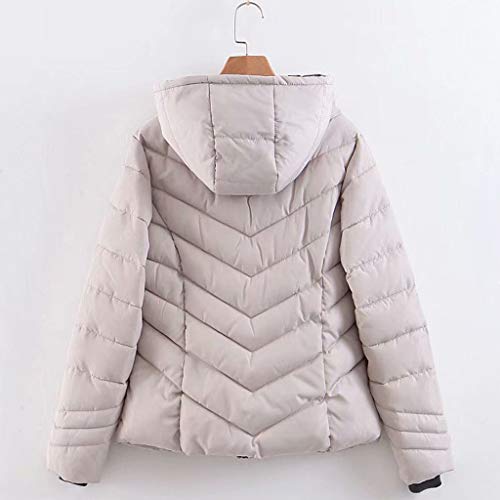 Overdose Abrigo Mujer Pelo Corto Invierno Rebajas Paño Sudadera con Capucha Slim Fit Coat Abrigo Plumas Mujer Outerwear Chaqueta De Cuello Alto En Color Liso para Deportes Al Aire Libre