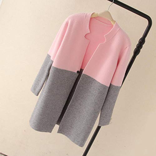Overdose Chaquetas Largas para Mujer De Invierno Nueva OtoñO CáLido Slim Ladies Outwear Top Cardigan Tops Blusa