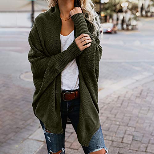 OverDose mujer Ocasionales del Hombro del SuéTer con Cuello En V De Punto De La Capa Suelta Mejor Venden Jersey De Manga Larga