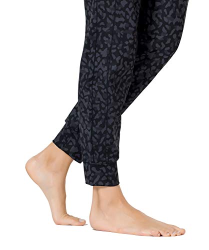 OVRUNS Pantalones de chándal para mujer de corte ajustado, pantalones de chándal para tiempo libre, con bolsillos laterales para correr, fitness Color negro camuflaje. 48-50