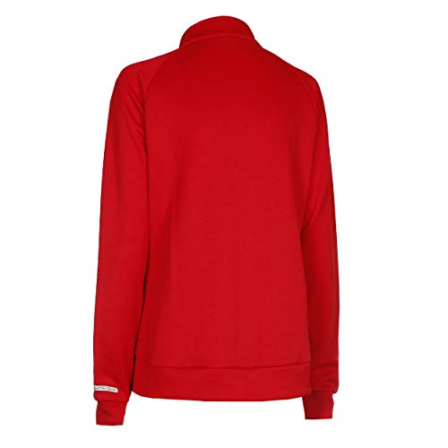 P Patrick Sudadera deportiva para mujer con cremallera - Chaqueta deportiva para mujer, color rojo L, ideal para tenis, bádminton, golf, correr, fitness y hockey en campo