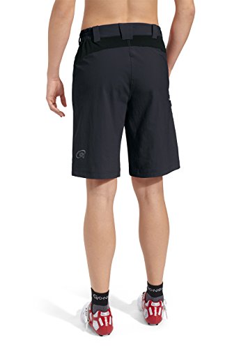 Pantalón bermuda de ciclismo para mujer GONSO MOGAN V2, Black, 34, 25018