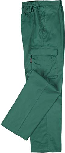 Pantalon multibolsillo Trabajo B1430 verde (40, VERDE)