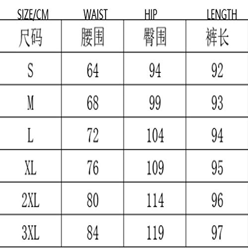 Pantalones Anchos Sueltos Estampados para Mujer de Primavera y Verano Pantalones elásticos de Cintura Alta elásticos de Talla Grande X-Large