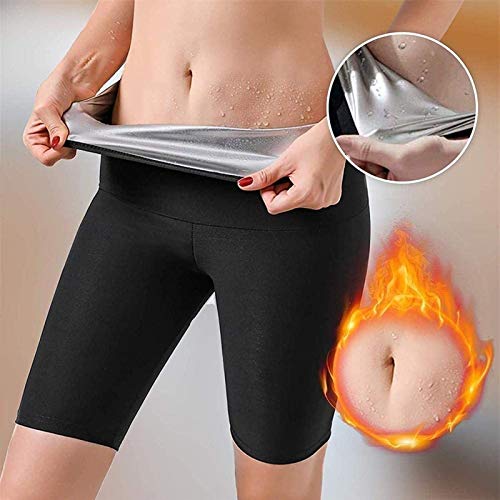 Pantalones Cortos de Sudor Caliente para Mujer, Pantalones Cortos de Neopreno para Sauna para Pérdida de Peso, Traje de Sauna para Entrenamiento, Quemador de Grasa para Los Muslos, Leggings