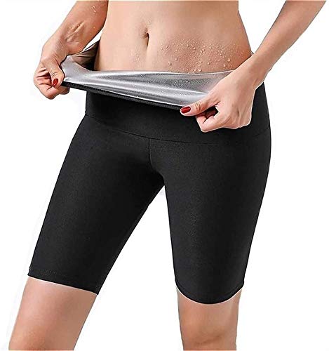 Pantalones Cortos de Sudor Caliente para Mujer, Pantalones Cortos de Neopreno para Sauna para Pérdida de Peso, Traje de Sauna para Entrenamiento, Quemador de Grasa para Los Muslos, Leggings