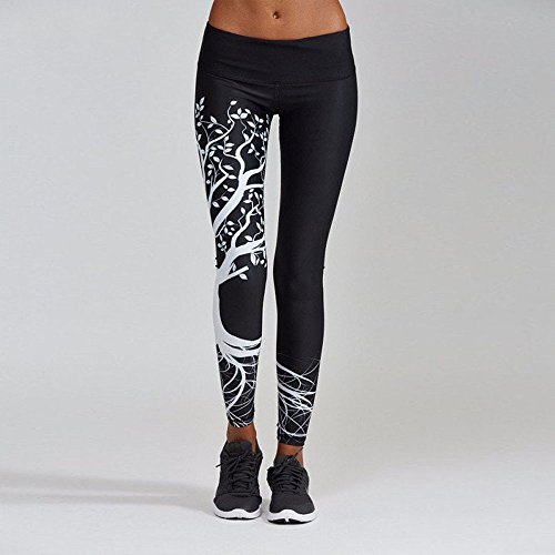 Pantalones Deportivas Niño Mujer Yoga Leggins Elastico Deportivos Algodón Polainas Alta Cintura Elásticos y Transpirables para Gym Danza Fitness Running Pilates Fitness