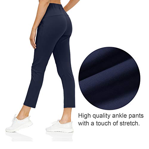 Pantalones Deportivos con cordón para Mujer Jogger Pantalón Deportivos para Correr Pantalones de Entrenamiento para Correr Senderismo con Bolsillos 2 en 1