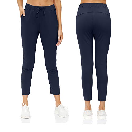 Pantalones Deportivos con cordón para Mujer Jogger Pantalón Deportivos para Correr Pantalones de Entrenamiento para Correr Senderismo con Bolsillos 2 en 1