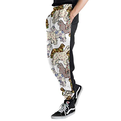 Pantalones deportivos deportivos para hombre con estampado floral de Terranova