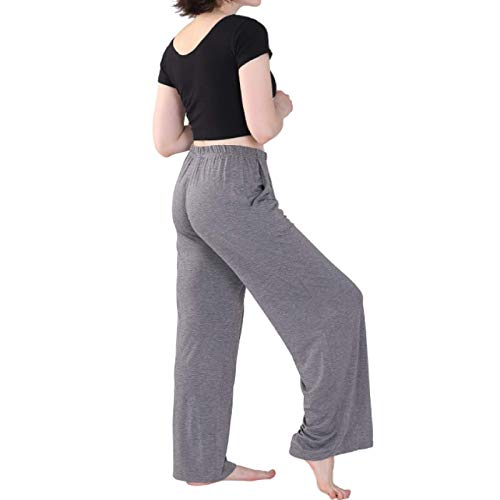 Pantalones elásticos elásticos Acampanados de Pierna Ancha para Mujer Pantalones de Color sólido de Talla Grande Pantalones de Ocio Diarios Micro Plisados de Cintura Alta XXL