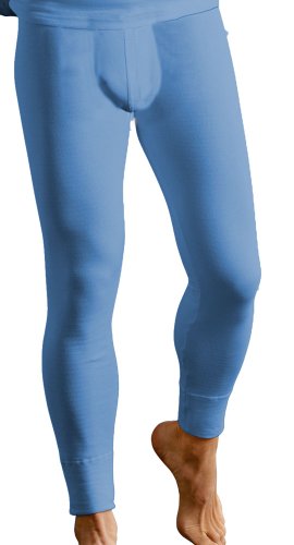 Pantalones térmicos clásicos para hombre, largos, para esquiar Azul Blue - blu Large
