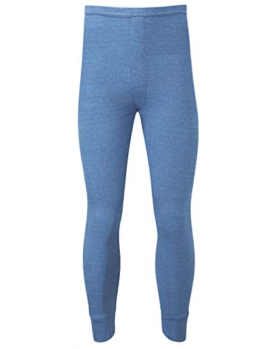 Pantalones térmicos clásicos para hombre, largos, para esquiar Azul Blue - blu Large